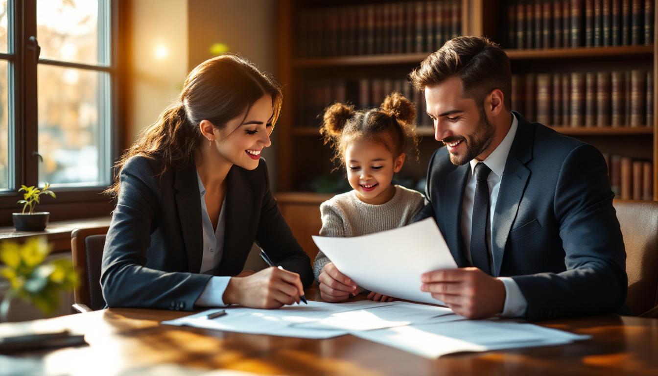 Attorney reviewing trust documents