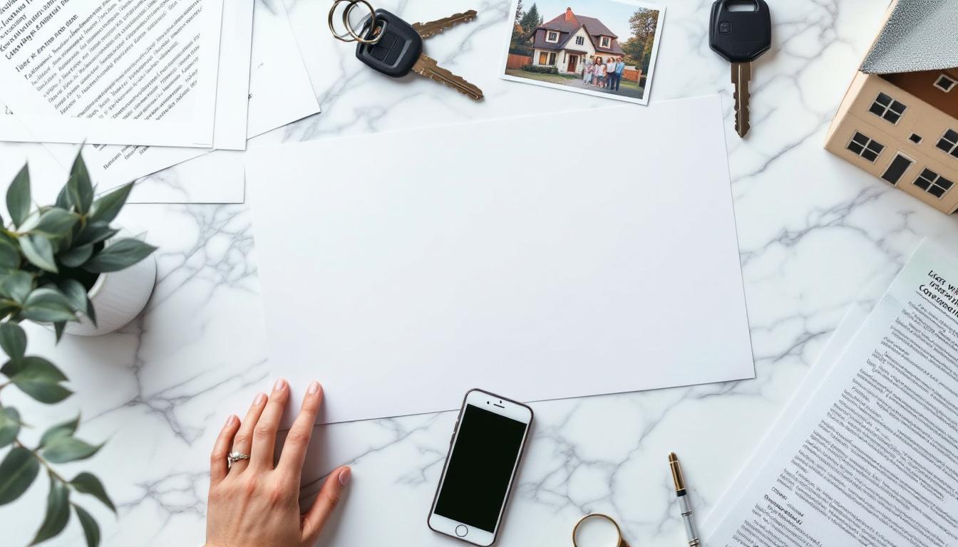 Estate planning documents on a desk